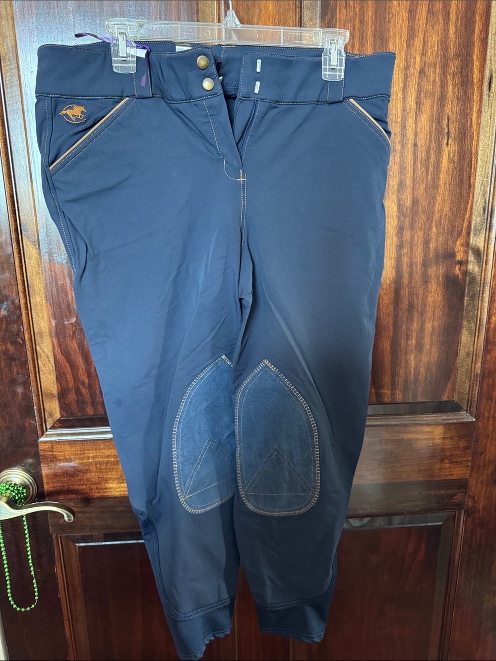 36R Smartpak Evolution Knee Patch Breeches Navy